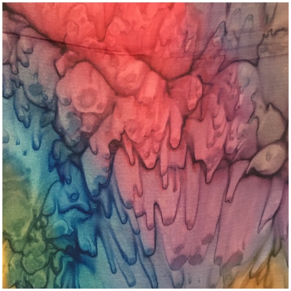 Vintage GOLDEN CAMEL Hand Painted Silk Scarf - Picture 8 of 8